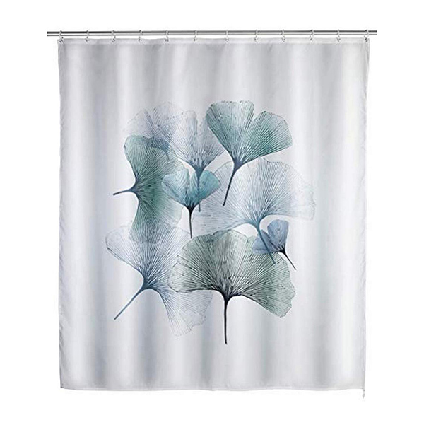 RIDEAU DE DOUCHE 180X200 GINGKO ANTI MOISSISURE