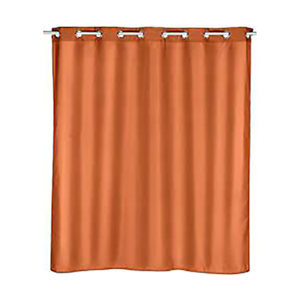 RIDEAU DE DOUCHE 180X200 COMFORT FLEX TERRACOTTA POLYESTER