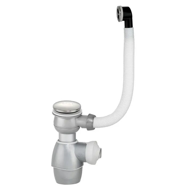TOUT EN 1 ENSEMBLE LAVABO QUICK CLAC CHROME AVEC TROP PLEIN