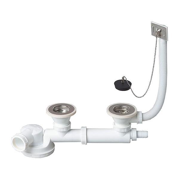 ESPACE VIDAGE EVIER D60 2 BACS BONDE A BOUCHON