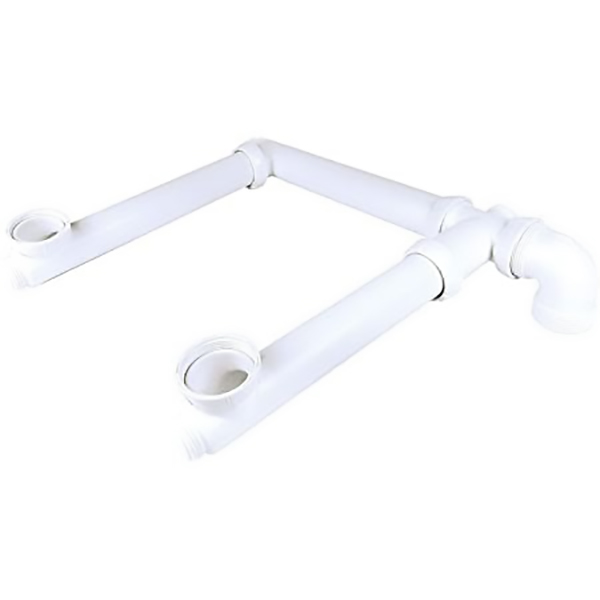 TUBULURE DECALEE EVIER 2 BACS SANS SIPHON