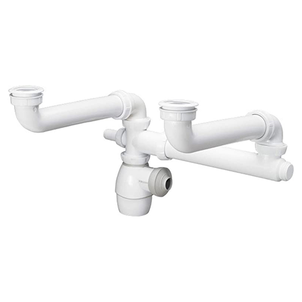 ENSEMBLE LAVABO 2 VASQUES BONDES BOUCHON