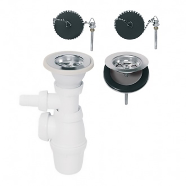 SP3231 VIDAGE EVIER 2 BACS COMMUNICANTS D60+MACHINE A LAVER