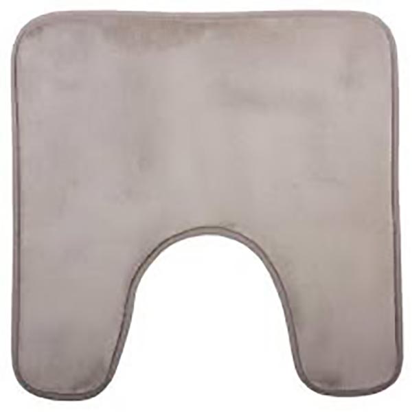 TAPIS CONTOUR WC MEMOIRE 48X48 TAUPE