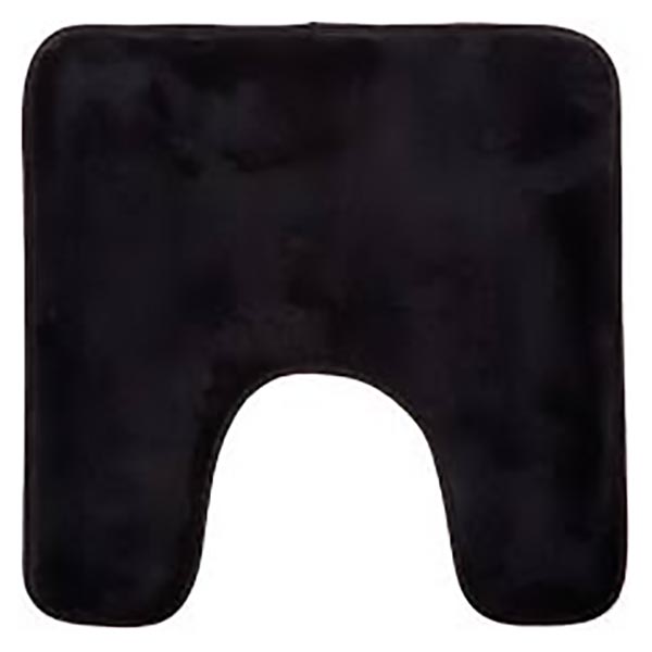 TAPIS CONTOUR WC MEMOIRE 48X48 NOIR