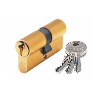 CYLINDRE 2 ENTREES LAITON 30X40 VIS 60 3 CLE S