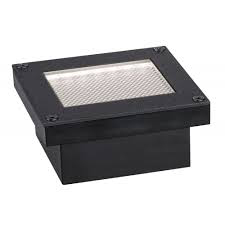 SPOT ENCASTRE SOL EXTERIEUR SOLAIRE DOMENIC 8X8CM