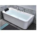 BAIGNOIRE JACUZZI ACRYLIQUE RECTANGLE BLANC 170X80X64 CM AVEC VIDANGE