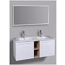MEUBLE SDB SUSPENDU #PHILIPPINE 1500*460*500 MM AVEC VASQUE  A ENCASTRER ET MIROIR 1500*15*500 MM