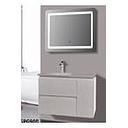 MEUBLE SDB  SUSPENDU #GAIA 800*460*500 MM AVEC VASQUE  A ENCASTRER ET MIROIR 900*30*600
