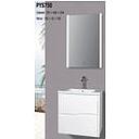 MEUBLE SDB SUSPENDU #PAULINE 600*460*500 MM AVEC VASQUE  A ENCASTRER ET MIROIR 550*30*700 MM