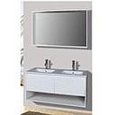 MEUBLE SDB SUSPENDU #MAXIME 1200*460*470 AVEC VASQUE  A ENCASTRER ET MIROIR 1200*150*750
