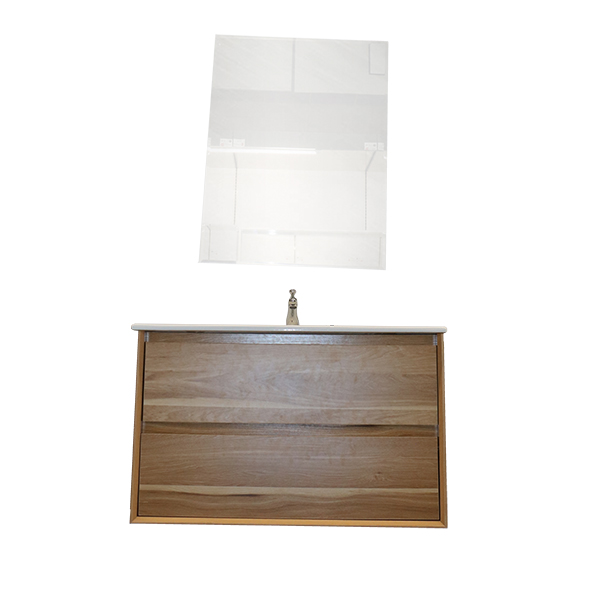 MEUBLE SDB SUSPENDU  #AMALIA 800*460*500 AVEC VASQUE  ET MIROIR : 600*4*800