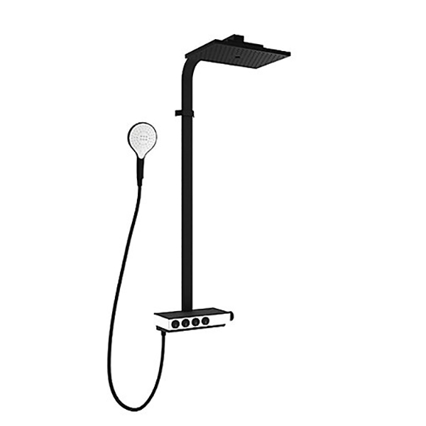 COLONNE DE DOUCHE THERMOSTATIQUE CARRE NOIR 