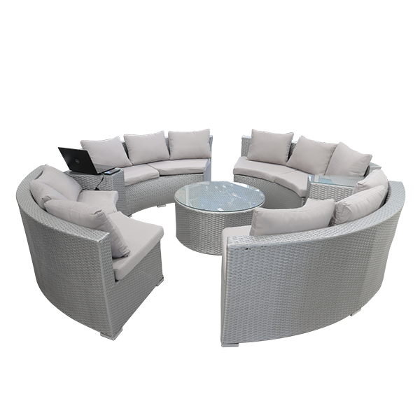 SALON ROND AVEC TABLE BASSE