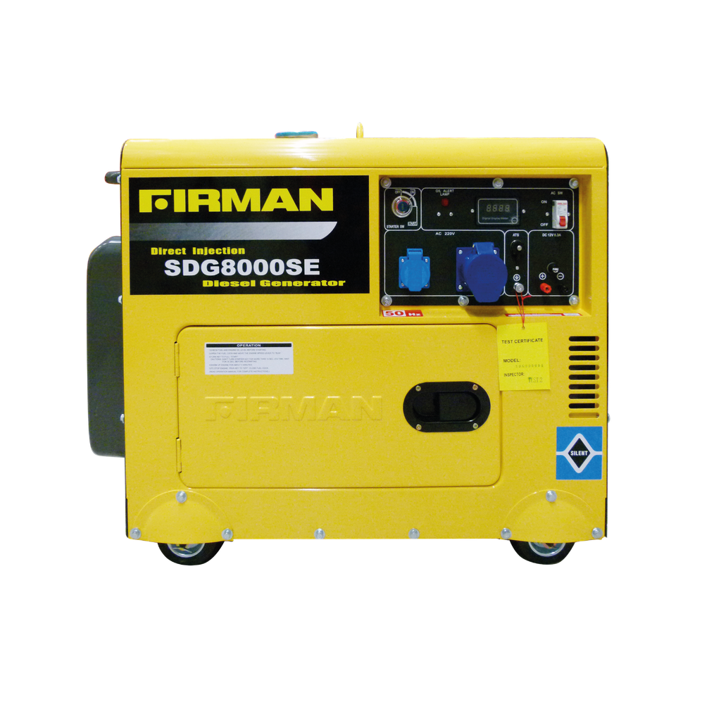 GROUPE ELECTROGENE 8 KVA DIESEL 220V INSONORISE AVEC INVERSEUR AUTOMATIQUE  - DEMARRAGE ELECTRIQUE
