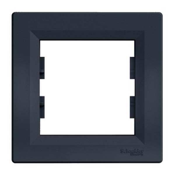 APPAREILLAGE ASFORA PLAQUE 1 POSTE ANTHRACITE