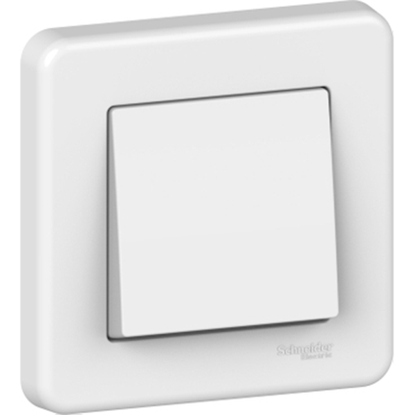 APPAREILLAGE LEONA INTER SIMPLE A VIS BLANC