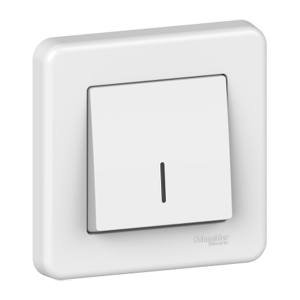 APPAREILLAGE LEONA BOUTON POUSSOIR LUMINEUX BLANC