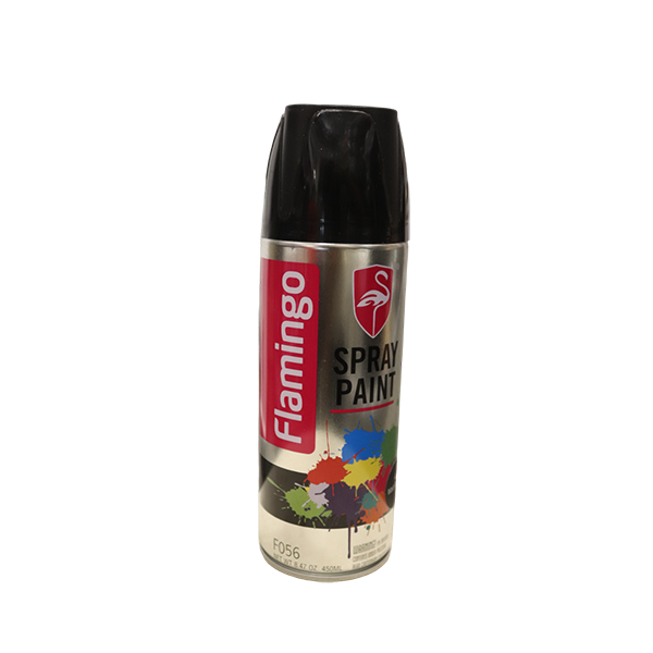 PEINTURE A BOMBE NOIR MAT N°04 F057