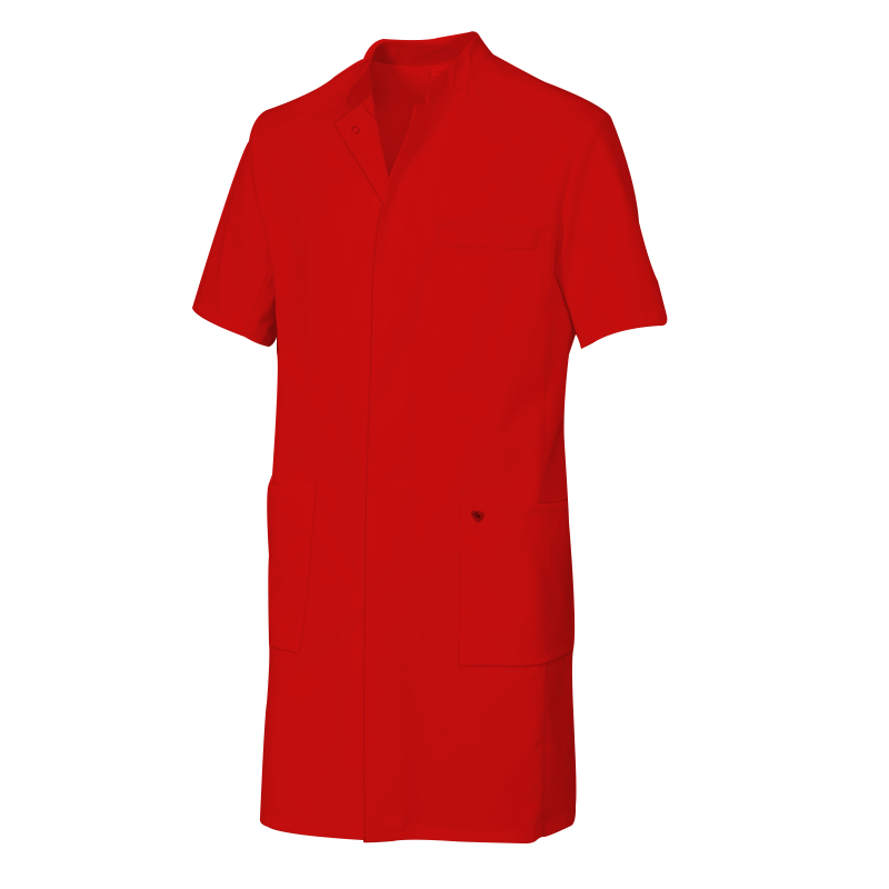 BLOUSE ROUGE AVEC MANCHE COURTE TISSU 100% COTON AVEC IMPRESSION EN SERIGRAPHIE TXL