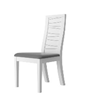 CHAISE MOTIF SERIGRAPHIE GRIS 47x103x55 N°21 TIAGO