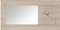 MIROIR HORLOGE 130x60x4 N°23 LUMEO 14