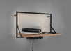 MIRROIR BECKY INCL. 5W LED ETAGERE ILLUMINEE BOIS 50x30x30CM