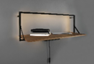 MIRROIR BECKY INCL. 10W LED ETAGERE ILLUMINEE BOIS 90x30x30CM