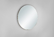 MIROIR EN METAL DORE D50CM