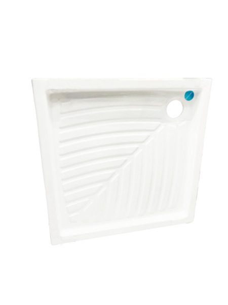 RECEVEUR GRES EXTRA PLAT 80x80 cm