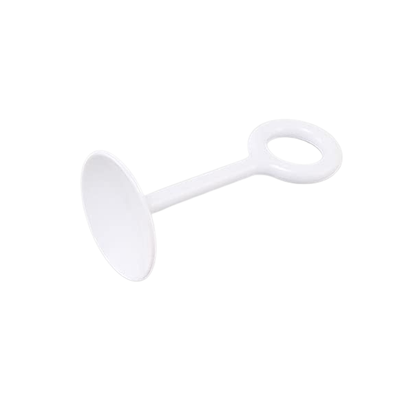 2 SUPPORTS MTL DRESSING D25 BLANC 70MM BLANC 95x165x50mm