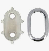 1 NAISS MTL BAGUE AMOV DRES 30X15 CHR CHROME 95x115x20mm