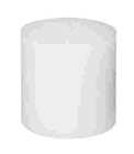 BOUGIE RND RUSTIC BLANC 10X10
