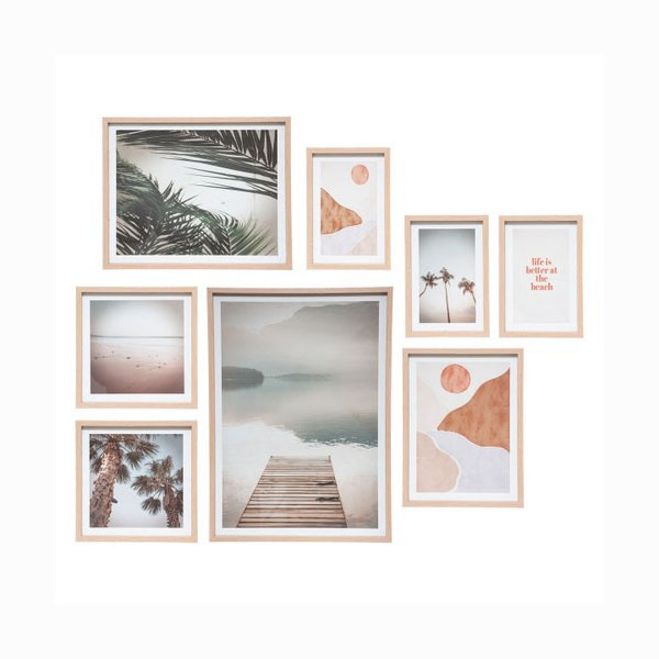 AFFICHE CADRE MDF PAYSAGE X8