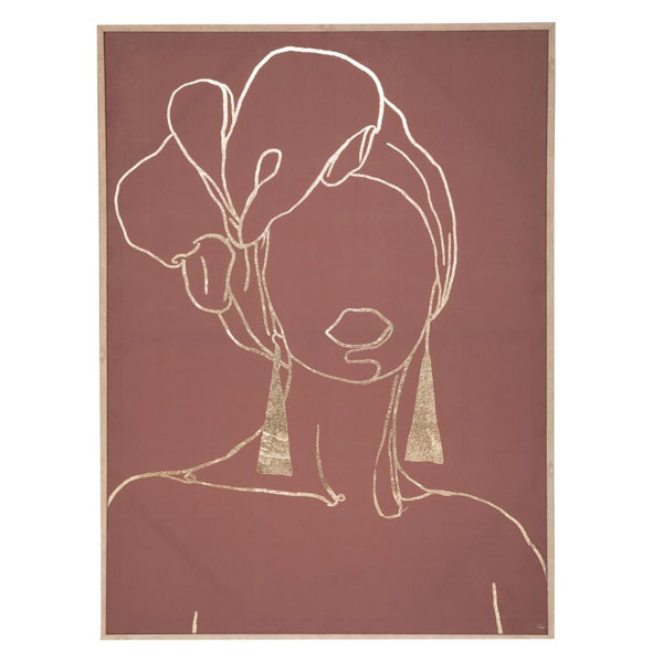 TOILE IMP/CAD/FOIL FEMME 60X80