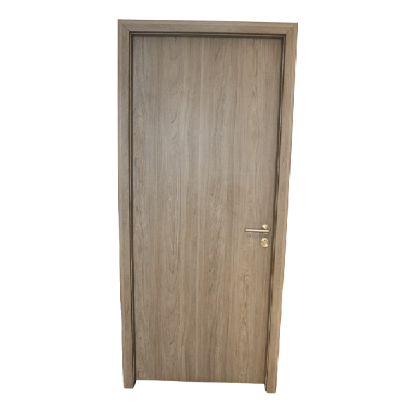 PORTE DE COMMUNICATION EN MELAMINE AVEC GARNITURE TW/4931 CHENE GRIS FONCE G 2100*800