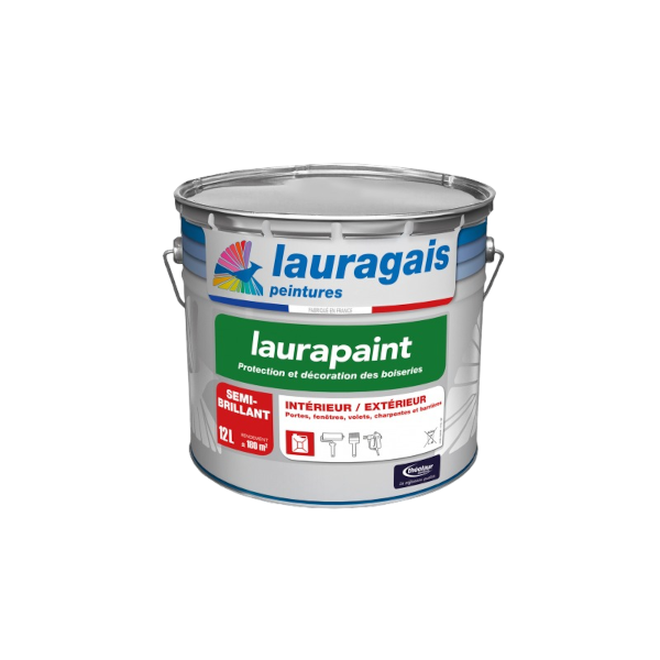 PEINTURE LAURAPAINT PROTECTION ET DECORATION DES BOISERIES SEMI-BRILLANT 1L