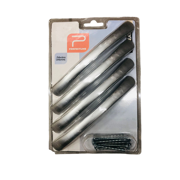4 POIGNEES ZAMAC CHROME MAT