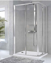 CABINE DE DOUCHE TRANSPARENT # BB01AA90LS-43A + BB01AA90LD-43A