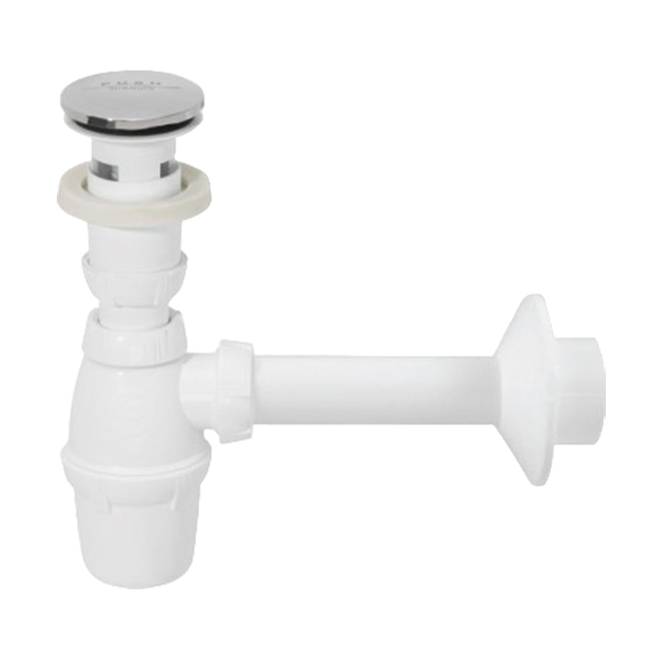 QUICK CLAC BONDE CHROMEE SANS TROP PLEIN + SIPHON NF + TUBE