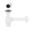 ENSEMBLE LAVABO BOUCHON CHAINETTE AVEC TUBE + ROSACE