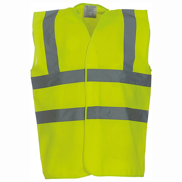 GILET DE SECURITE FLUORESCENT JAUNE - 120G - TAILLE XL
