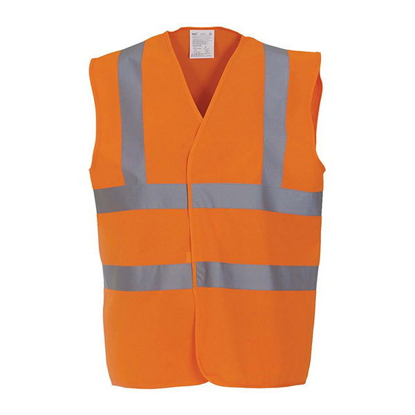 GILET DE SECURITE FLUORESCENT ORANGE - 120G