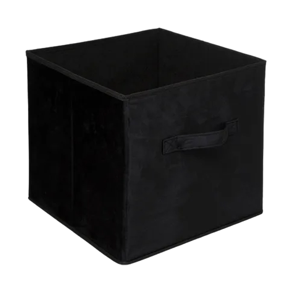 BOITE RGMT 31X31 VELOURS NOIR