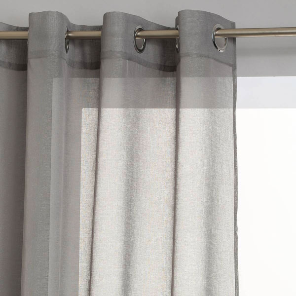 VOILAGE ETAMINE GRIS 140X240