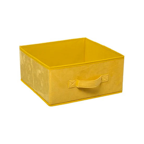 BOITE RGMT 31X15 VELOURS JAUNE