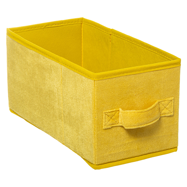 BOITE RGMT 15X31 VELOURS JAUNE