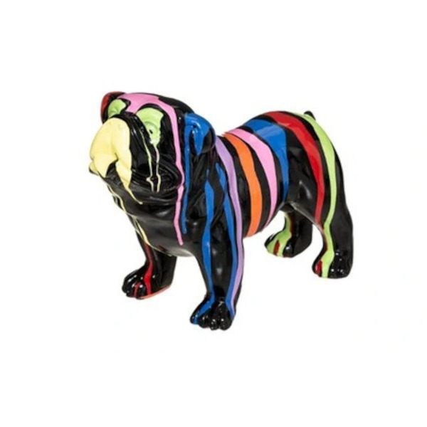 CHIEN RESINE TRASH 25X13X19 NR