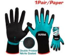 GANT DE PROTECTION EN NITRILE GIVRE TAILLE XL TOTAL